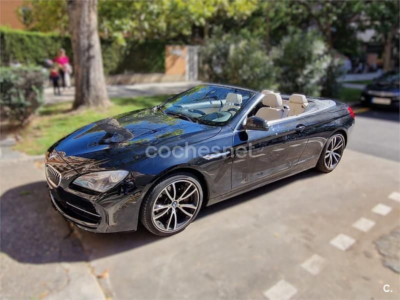 Usado BMW 640 Cabriolet 313 CV (230 kW) 2014 Negro Descapotable