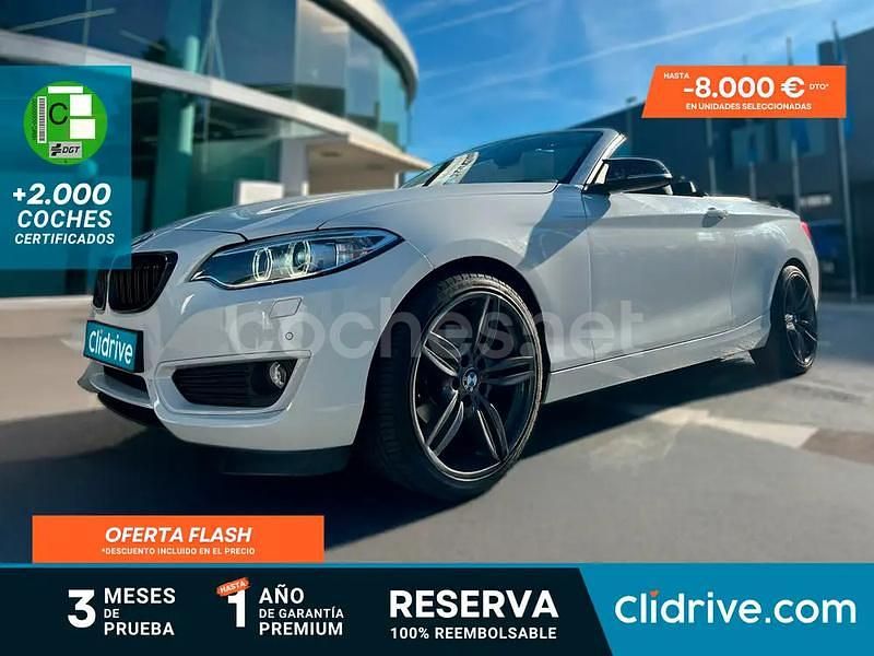 Blanco Usado 2015 BMW 220 Descapotable | 16.690 € (Buen precio) - Imagen 1/4