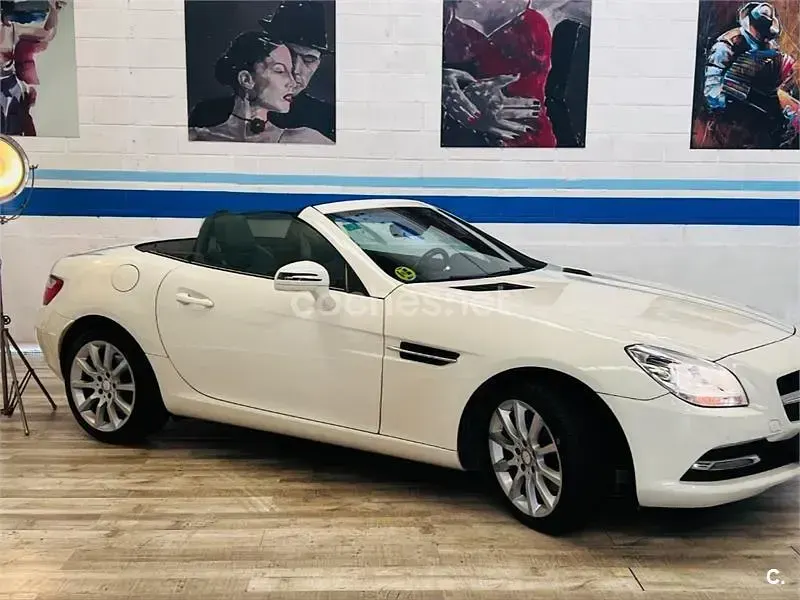 Usado Mercedes SLK250 204 CV (150 kW) 2013 Blanco Descapotable