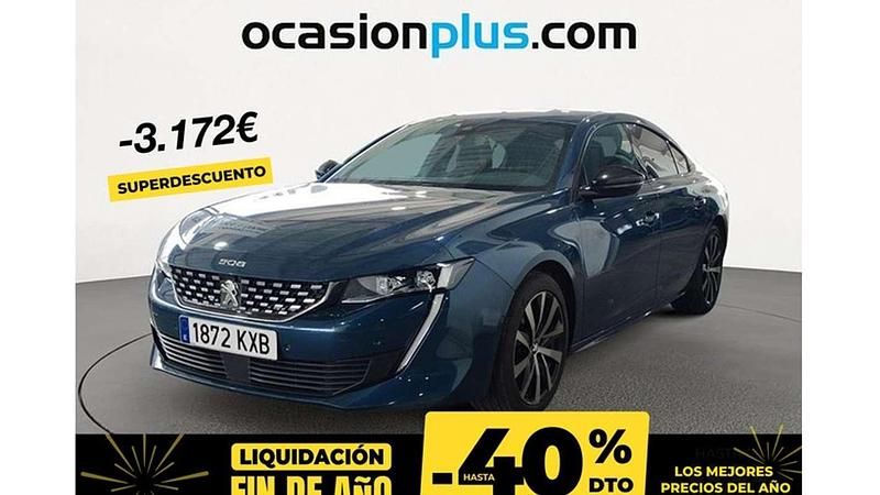 Azul Usado 2019 Peugeot 508 GT-line Berlina | 17.728 € (Precio justo) - Imagen 1/4