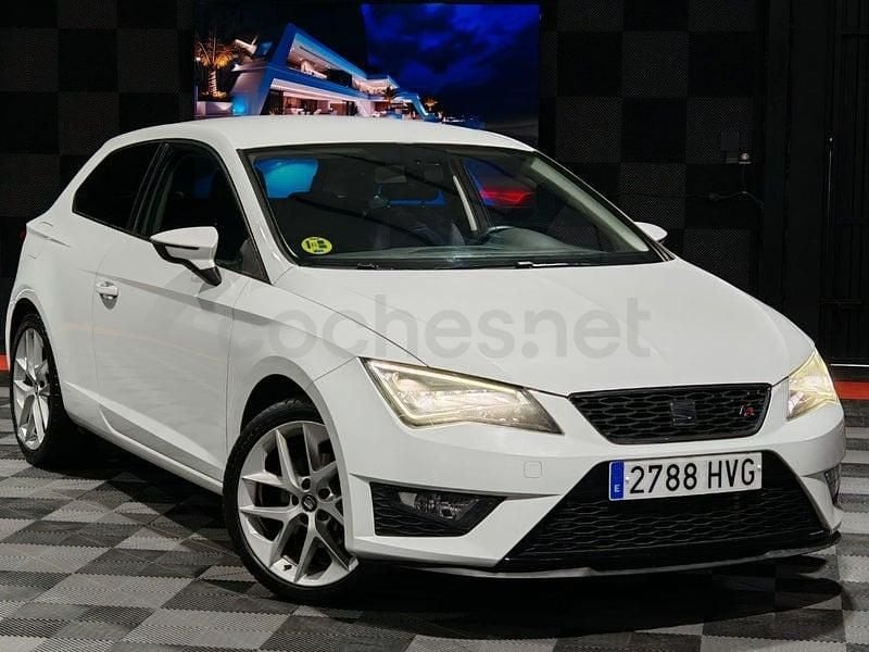 Usado Seat Leon FR 150 CV (110 kW) 2014 Blanco Berlina