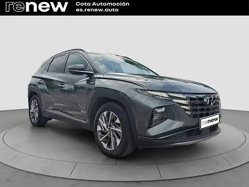 Usado Hyundai Tucson 136 CV (100 kW) 2021 Teal / dark knight SUV