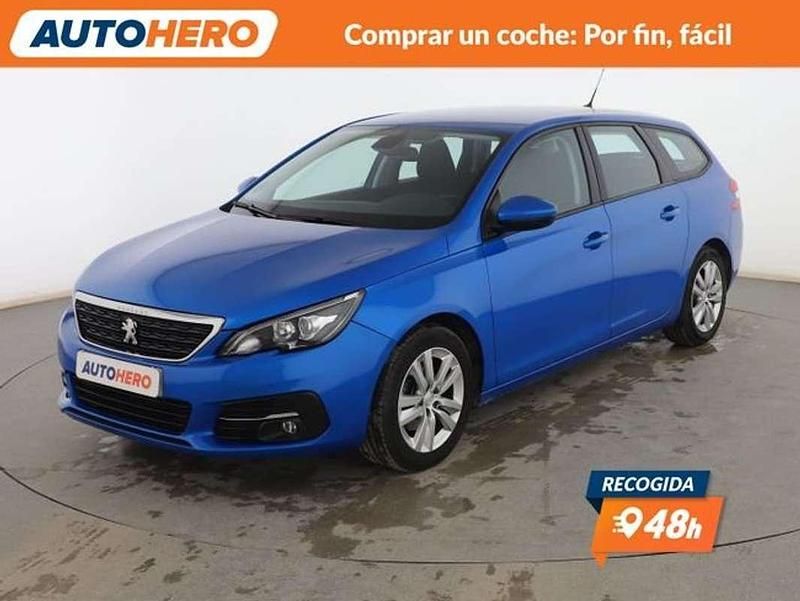 Usado Peugeot 308 Active 110 CV (80 kW) 2020 Azul Utilitario