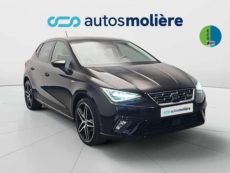 Usado Seat Ibiza FR 90 CV (66 kW) 2019 Negro Utilitario
