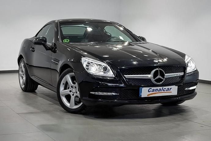 Usado Mercedes SLK200 184 CV (135 kW) 2011 Negro Descapotable