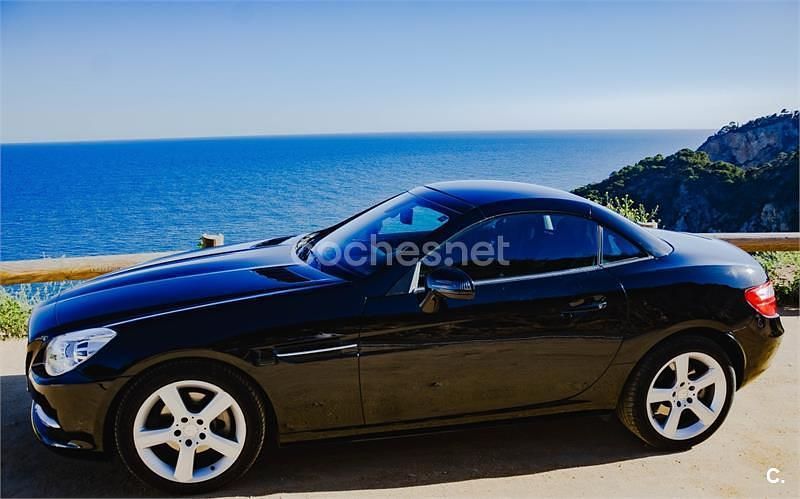 Usado Mercedes SLK200 184 CV (135 kW) 2011 Negro Descapotable
