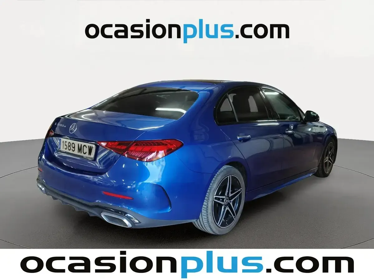 Usado Mercedes C200 AMG 163 CV (119 kW) 2022 Azul Berlina