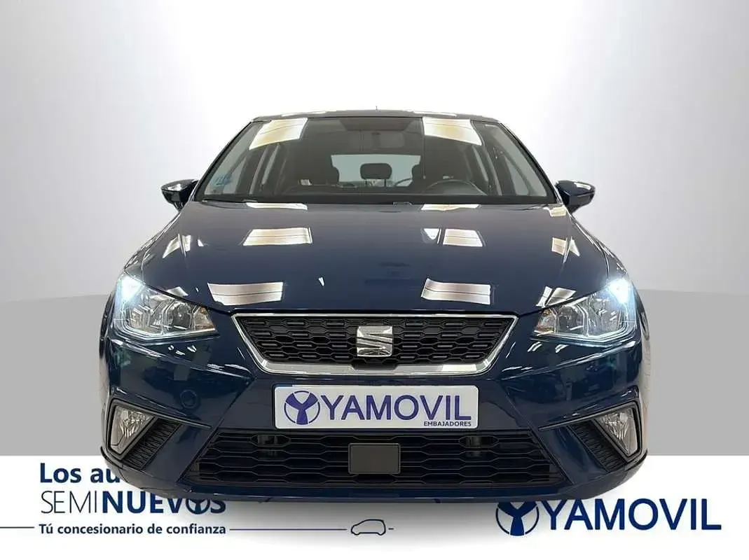 Usado Seat Ibiza Style 90 CV (66 kW) 2018 Azul Utilitario