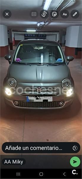 Gris / plata Usado 2016 Fiat 500 Pop Berlina | 9000 € (Precio justo) - Imagen 1/4