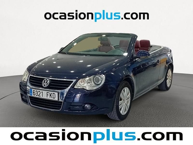 Azul Usado 2007 VW Eos Descapotable | 8790 € (Precio justo) - Imagen 1/4