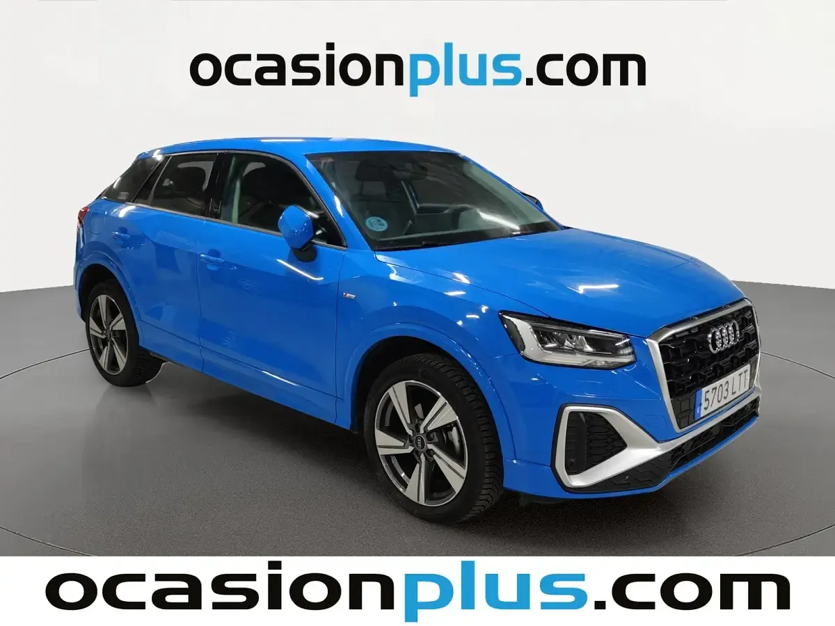 Usado Audi Q2 S-Line 116 CV (85 kW) 2021 Azul SUV