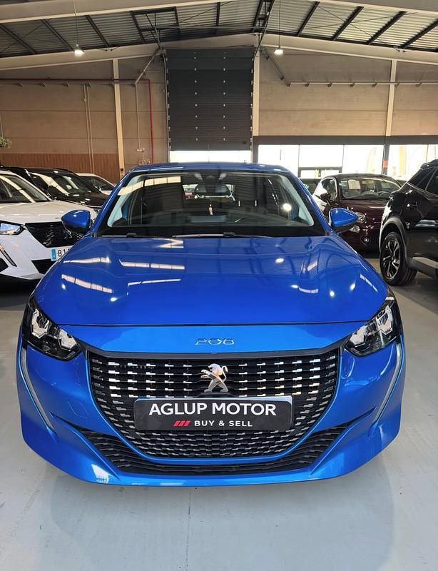Usado Peugeot 208 Allure 100 CV (73 kW) 2021 Azul Utilitario