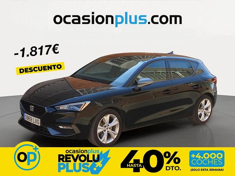Usado Seat Leon FR 150 CV (110 kW) 2021 Negro