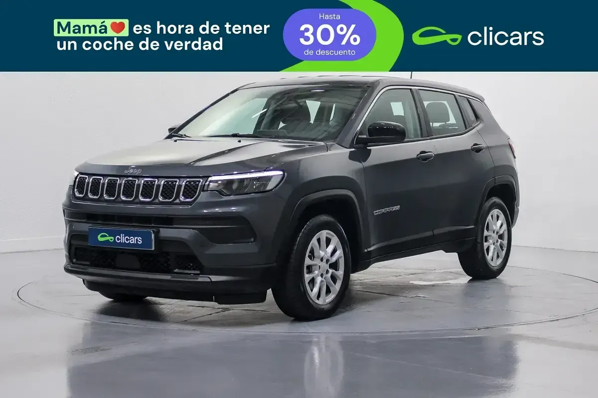 Occasion Jeep Compass Longitude 130 ch (95 kW) 2024 Gris SUV