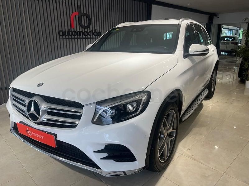 Usado Mercedes GLC220 AMG line 170 CV (125 kW) 2015 Blanco SUV