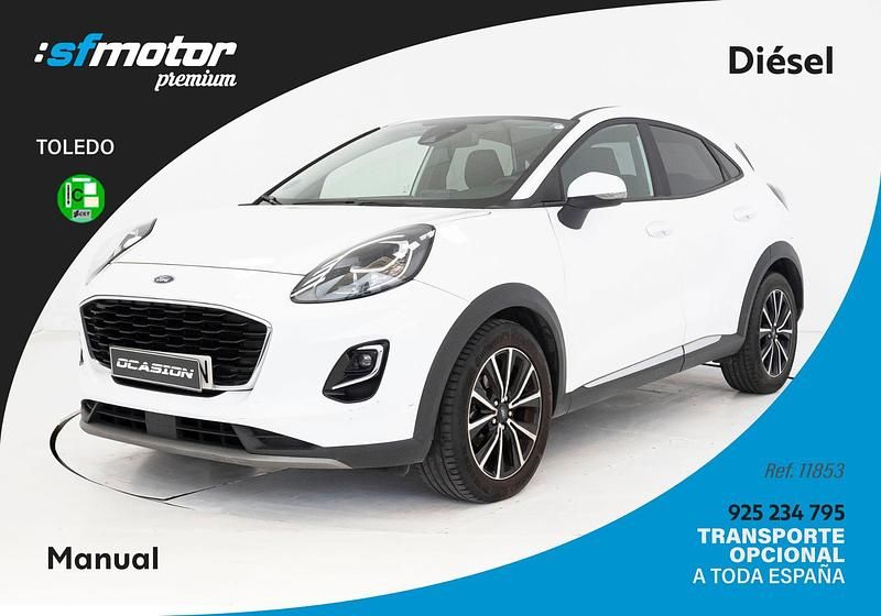 Blanco Usado 2021 Ford Puma Gen-E Titanium SUV | 14.900 € (Un poco caro) - Imagen 1/4