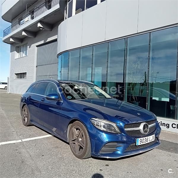 Azul Usado 2020 Mercedes C220 Familiar | 20.400 € (Precio justo) - Imagen 1/4