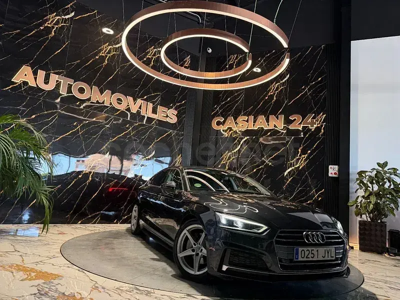 Usado Audi A5 Sportback S-Line 190 CV (139 kW) 2017 Gris / plata Utilitario