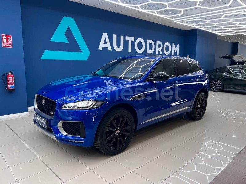 Azul Usado 2017 Jaguar F-Pace S SUV | 27.490 € (Precio justo) - Imagen 1/4