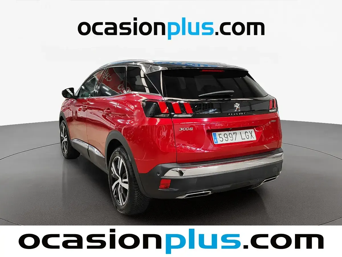 Usado Peugeot 3008 GT-line 131 CV (96 kW) 2020 Rojo SUV