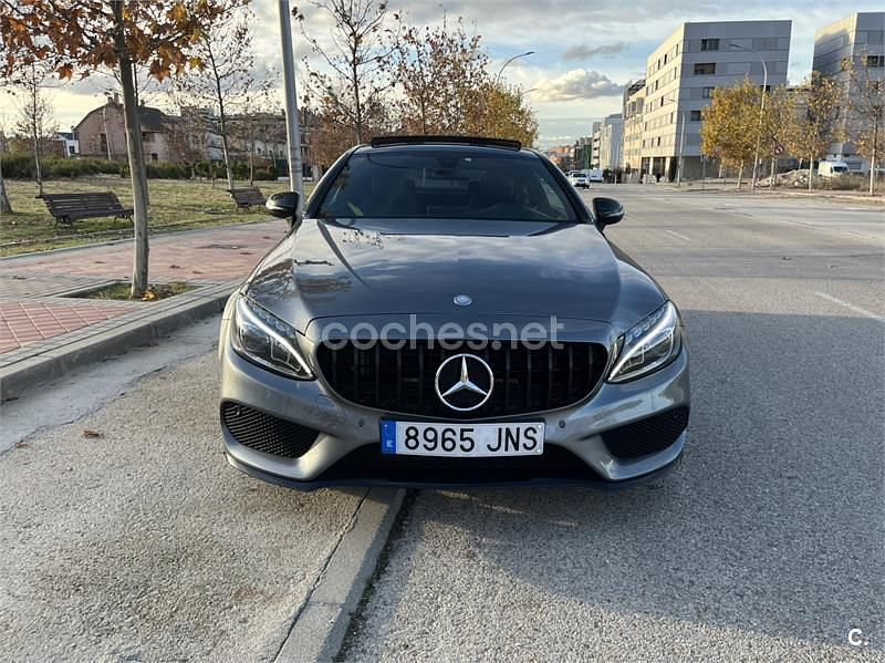 Usado Mercedes C220 AMG line 170 CV (125 kW) 2016 Gris / plata Coupe