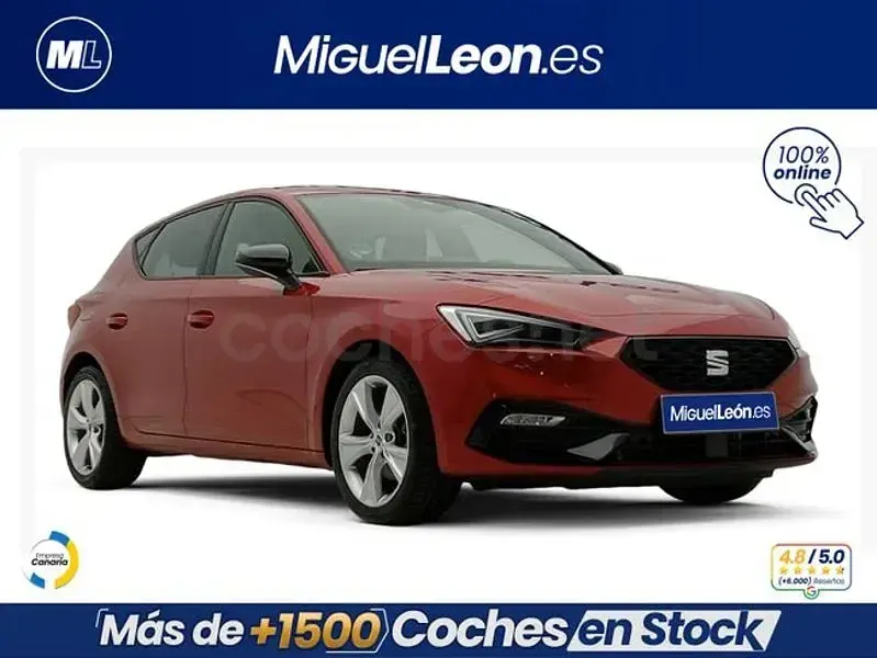 Usado Seat Leon FR 116 CV (85 kW) 2025 Rojo Familiar