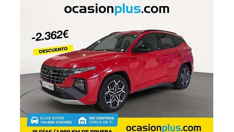 Rojo Usado 2023 Hyundai Tucson N Line SUV | 23.628 € (Caro) - Imagen 1/4