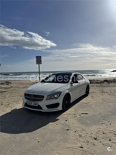 Usado Mercedes CLA220 AMG line 177 CV (130 kW) 2016 Blanco Berlina