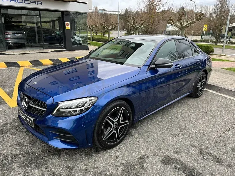 Usado Mercedes C200 160 CV (117 kW) 2020 Azul Berlina