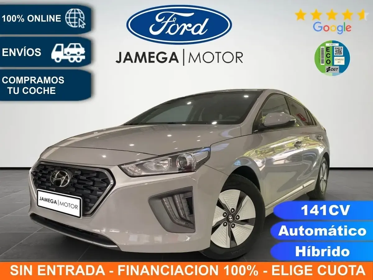Usado Hyundai Ioniq 141 CV (103 kW) 2021 Gris Utilitario