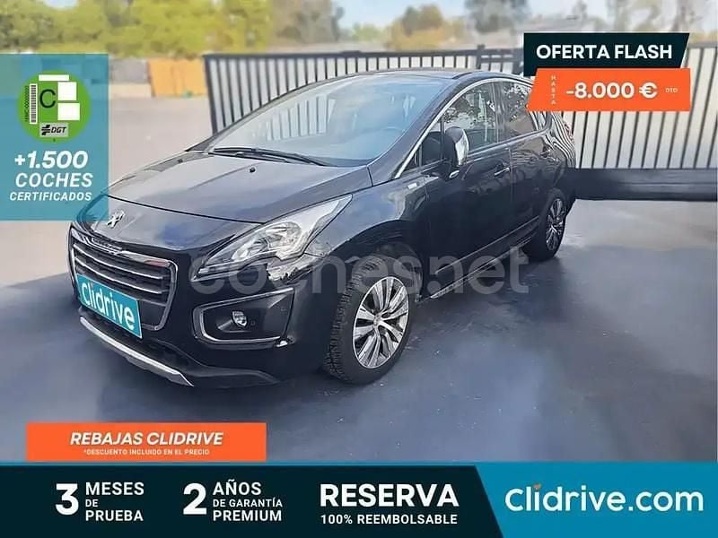 Negro Usado 2017 Peugeot 3008 Active SUV | 12.490 € (Super precio) - Imagen 1/4
