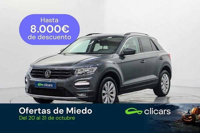 Gris Usado 2021 VW T-Roc Advance SUV | 22.990 € (Precio justo) - Imagen 1/4