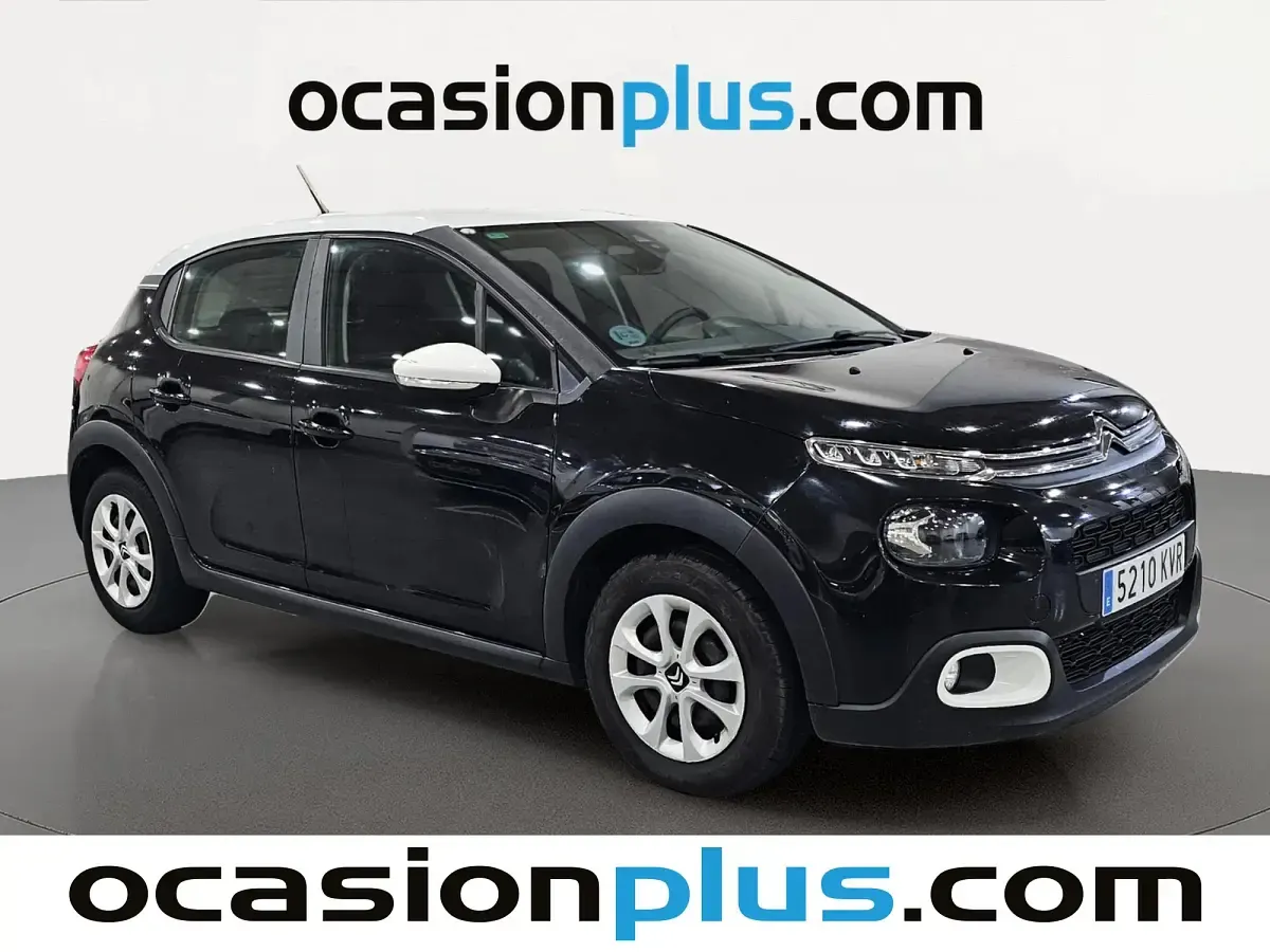 Usado Citroën C3 Feel 82 CV (60 kW) 2019 Negro Utilitario