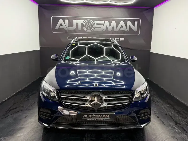 Usado Mercedes GLC250 204 CV (150 kW) 2018 Azul SUV