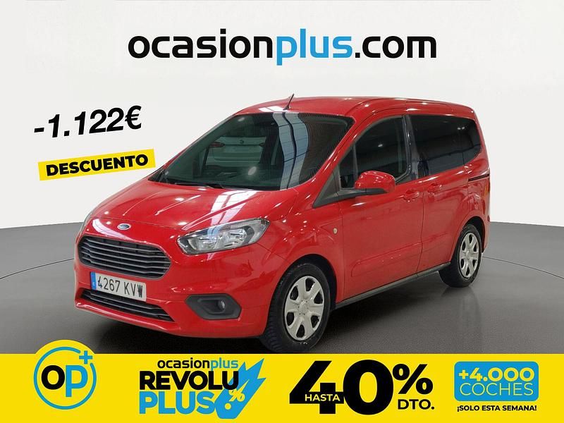 Usado Ford Tourneo Courier Trend 100 CV (73 kW) 2019 Rojo Monovolumen