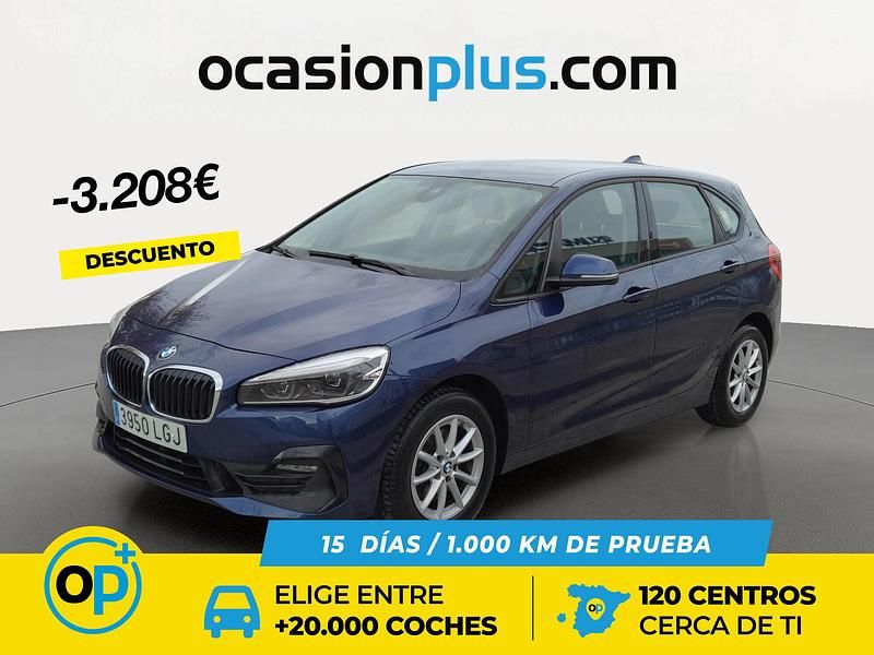 Azul Usado 2020 BMW 218 Active Tourer Monovolumen | 17.690 € (Precio justo) - Imagen 1/4