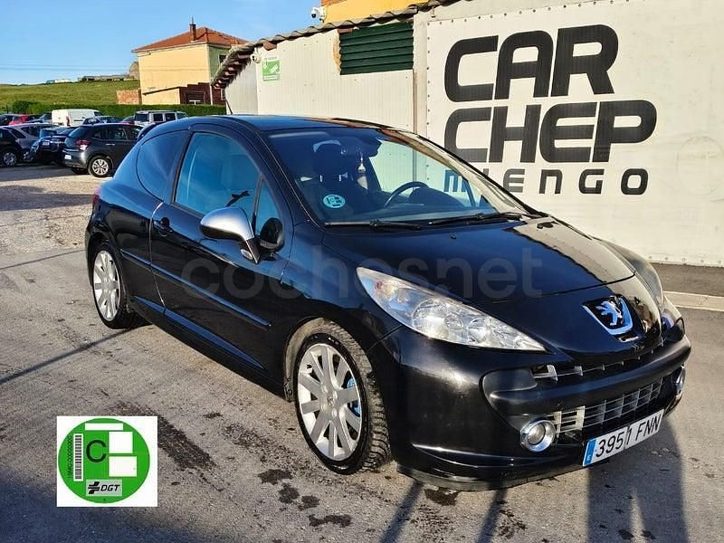Usado Peugeot 207 120 CV (88 kW) 2007 Negro Berlina