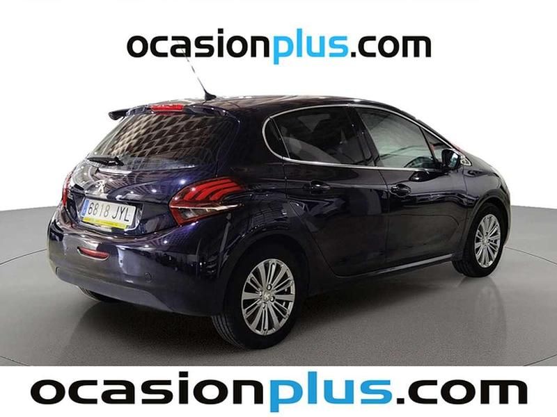 Usado Peugeot 208 Allure 82 CV (60 kW) 2017 Azul Utilitario