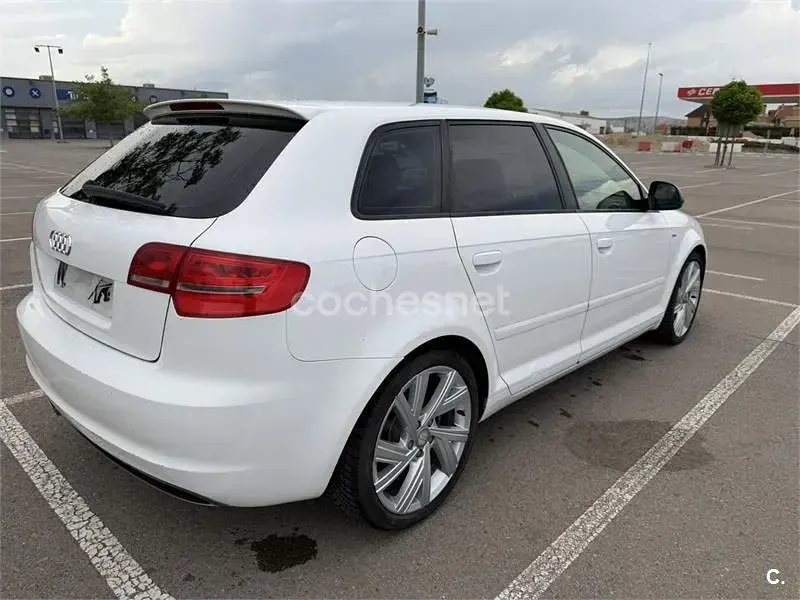Usado Audi A3 S-Line 140 CV (102 kW) 2008 Blanco Utilitario