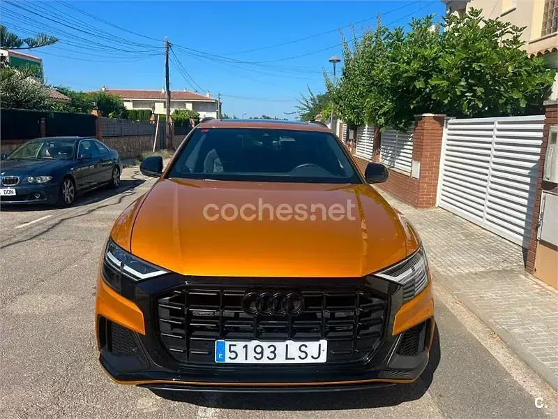 Usado Audi Q8 S-Line 286 CV (210 kW) 2021 Naranja SUV
