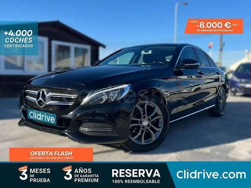 Usado Mercedes C220 Avantgarde 170 CV (125 kW) 2015 Negro Berlina
