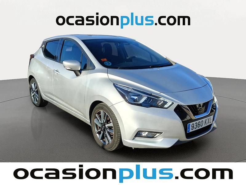 Usado Nissan Micra Acenta 90 CV (66 kW) 2019 Gris / plata Berlina