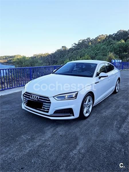 Blanco Usado 2018 Audi A5 Sportback S-Line Utilitario | 26.300 € (Precio justo) - Imagen 1/4