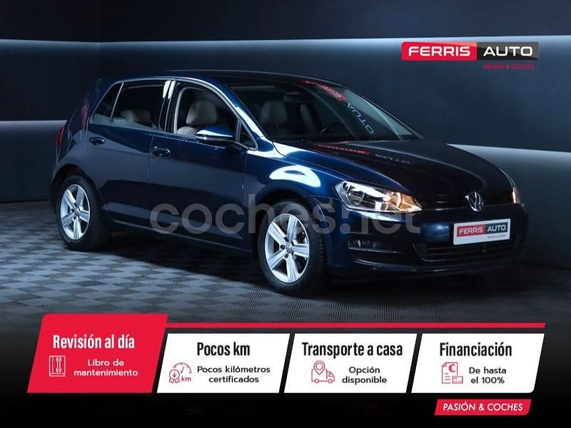 Azul Usado 2014 VW Golf Advance Berlina | 13.890 € (Buen precio) - Imagen 1/4