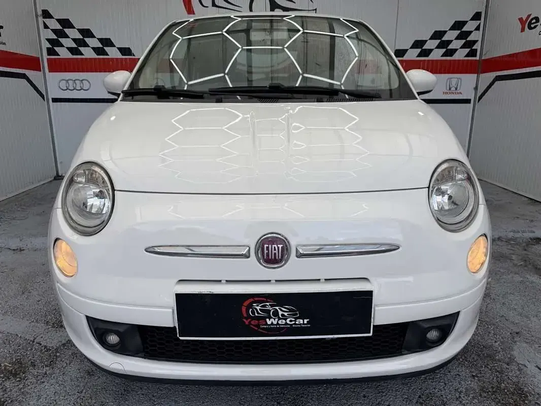 Usado Fiat 500 75 CV (55 kW) 2009 Blanco Descapotable