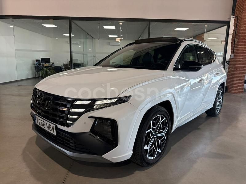 Blanco Usado 2022 Hyundai Tucson N Line SUV | 23.900 € (Caro) - Imagen 1/4