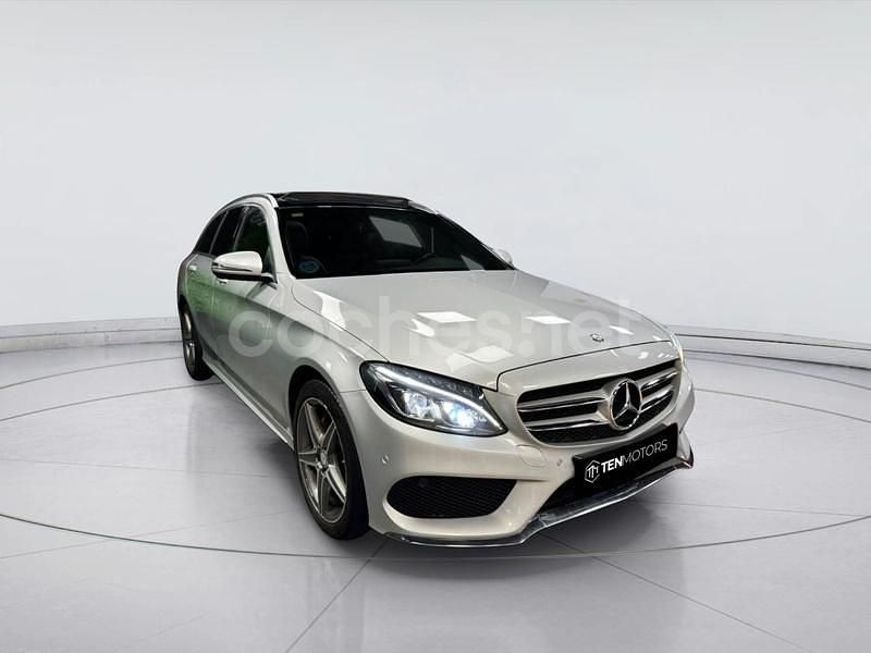 Gris / plata Usado 2016 Mercedes C220 AMG line Familiar | 12.999 € (Precio justo) - Imagen 1/4