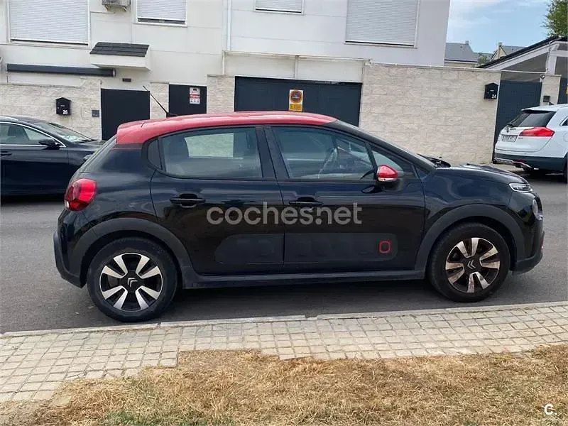 Usado Citroën C3 Feel 82 CV (60 kW) 2018 Negro Utilitario