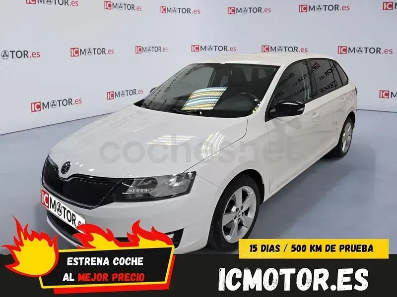 Usado Skoda Rapid 95 CV (69 kW) 2018 Blanco Utilitario