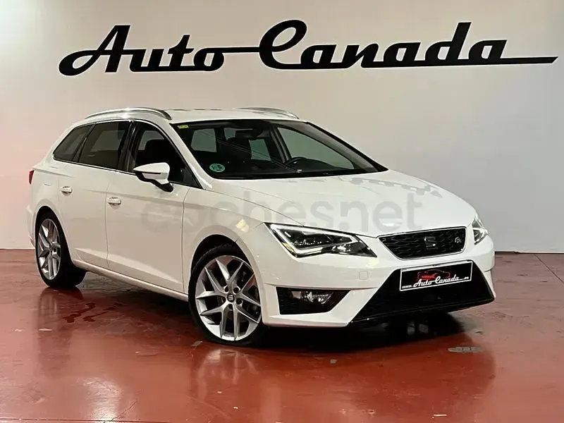 Usado Seat Leon FR 184 CV (135 kW) 2014 Blanco Familiar